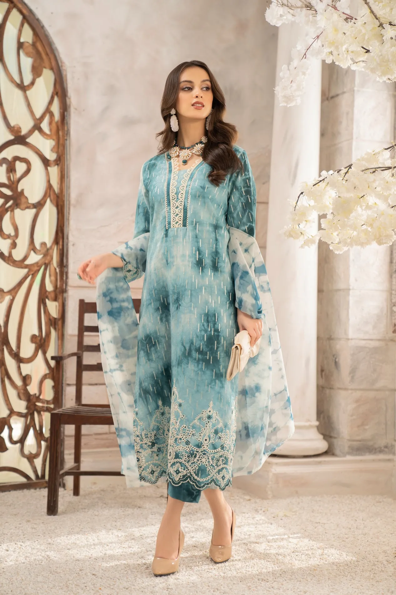 3PC LAWN DRESS BY AABPARA 10