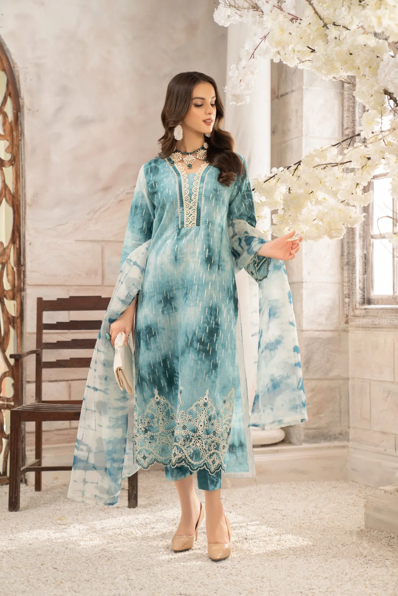 3PC LAWN DRESS BY AABPARA 10