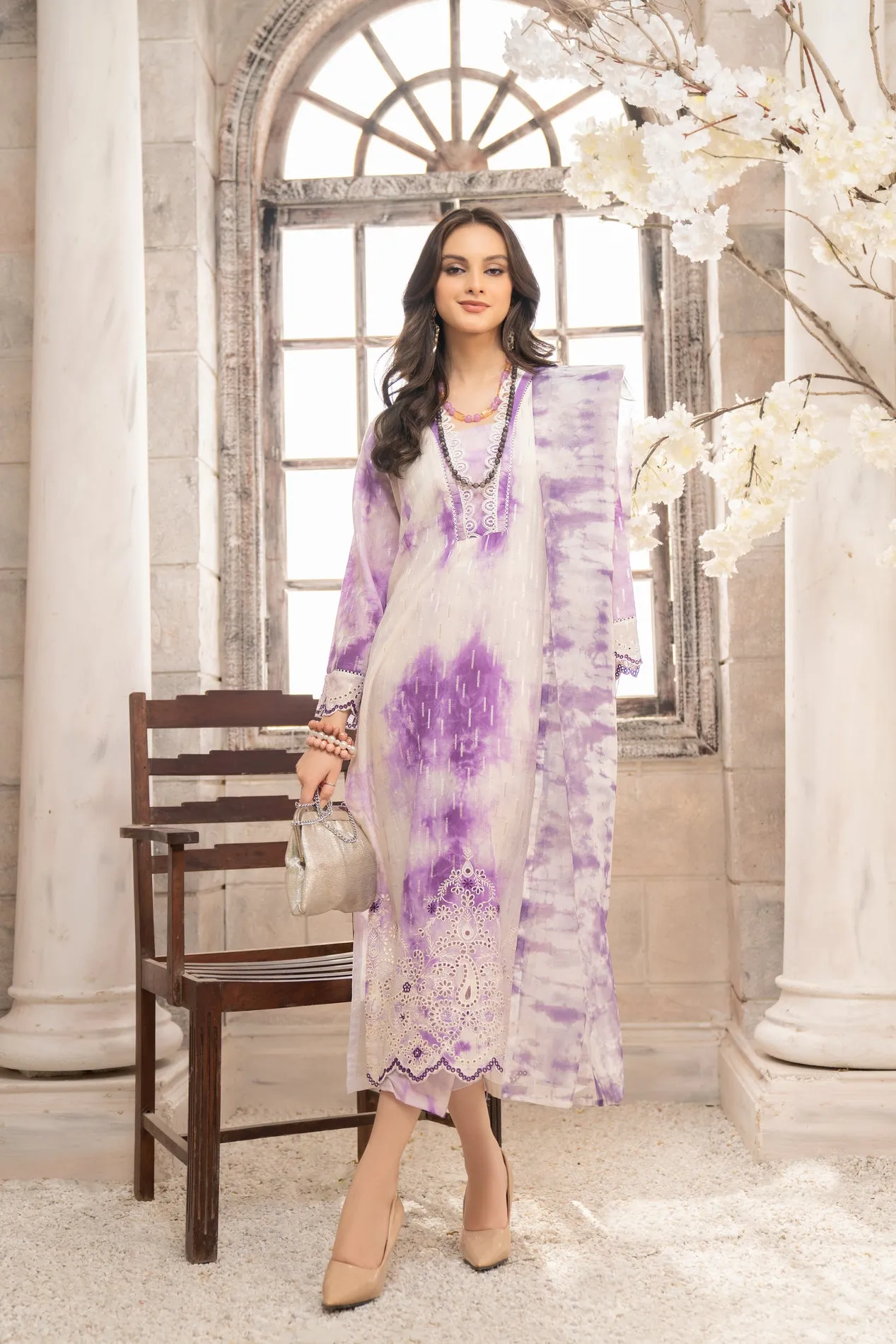 3PC LAWN DRESS BY AABPARA 11