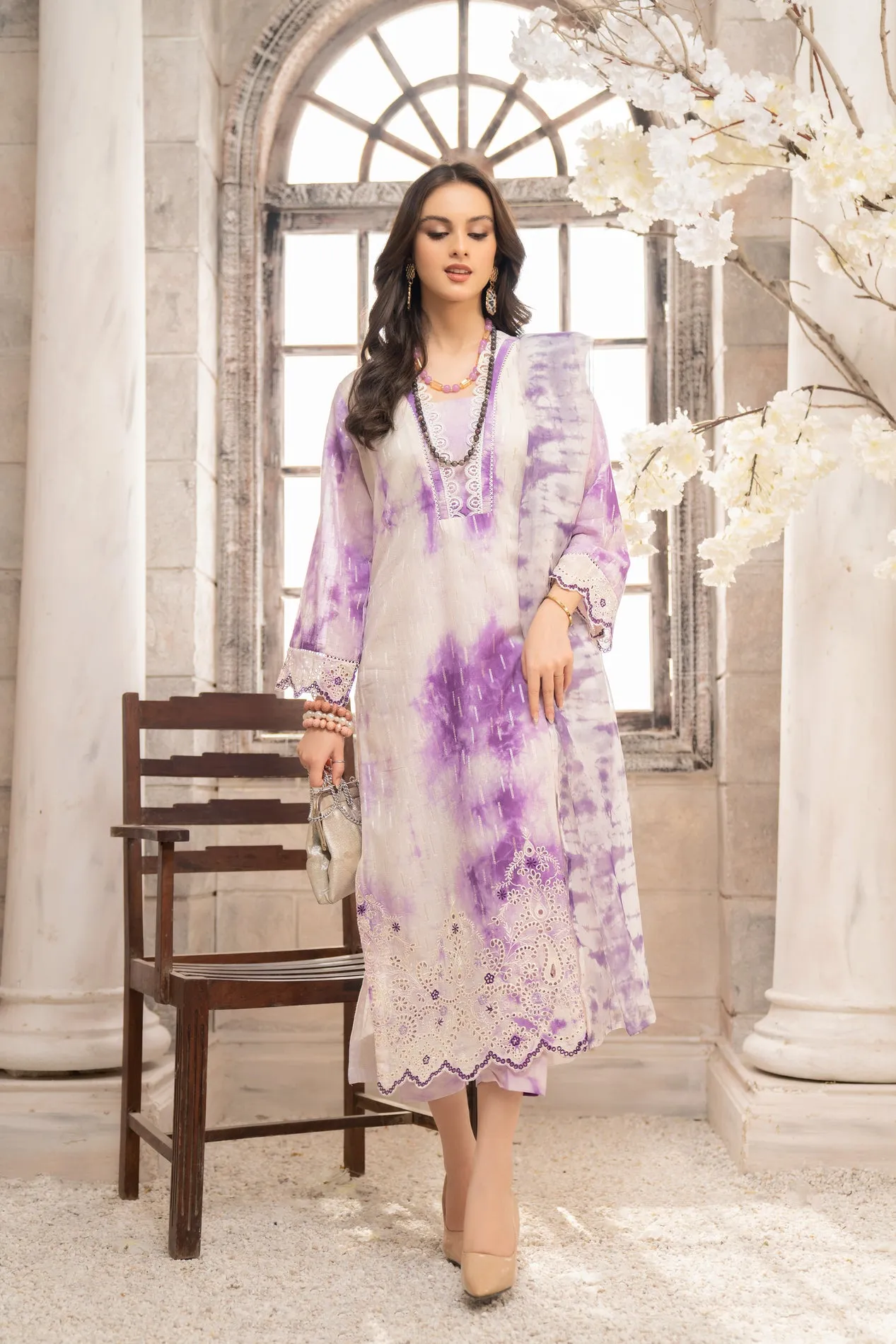 3PC LAWN DRESS BY AABPARA 11