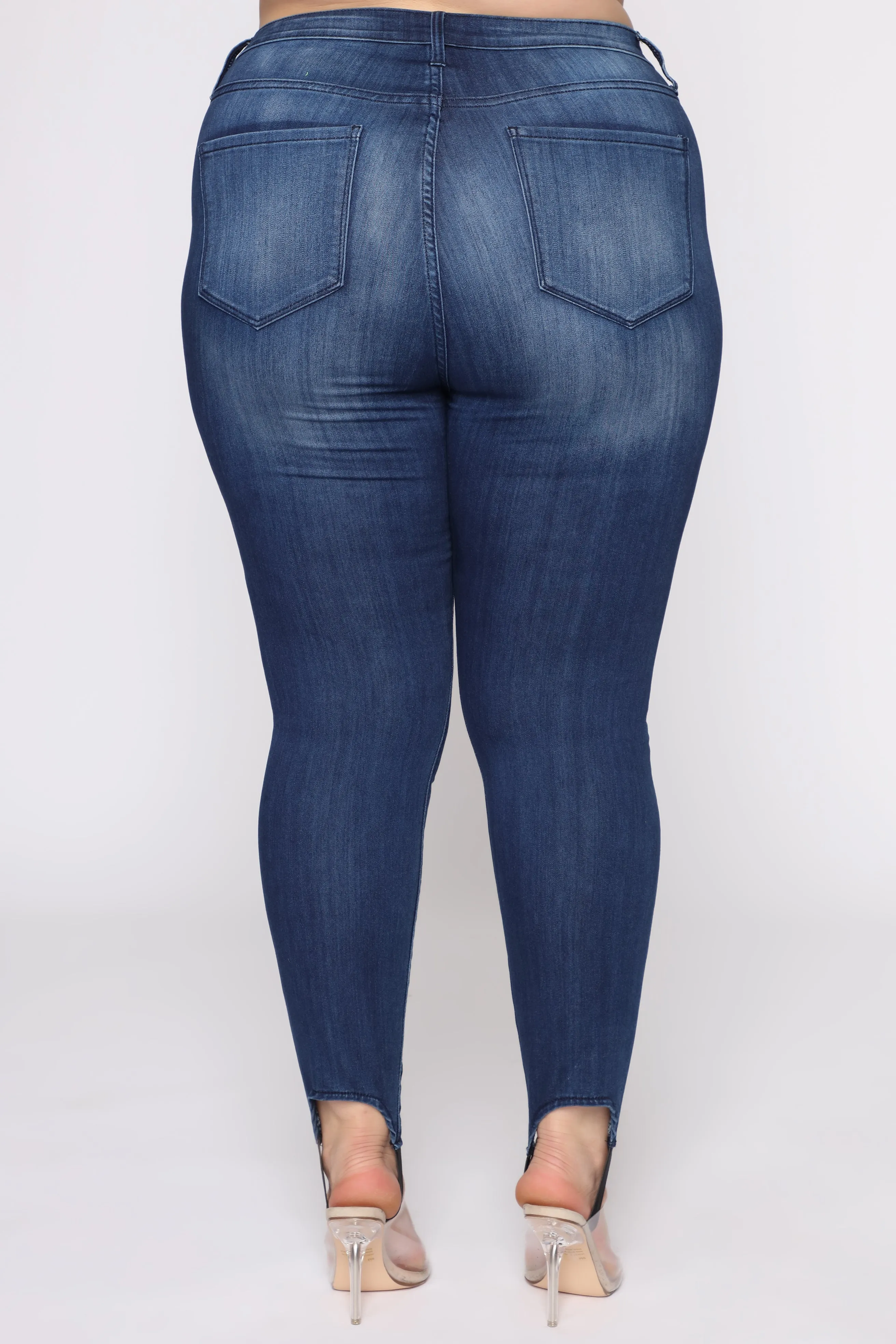 Back In The Saddle Stirrup Jeans - Dark Denim