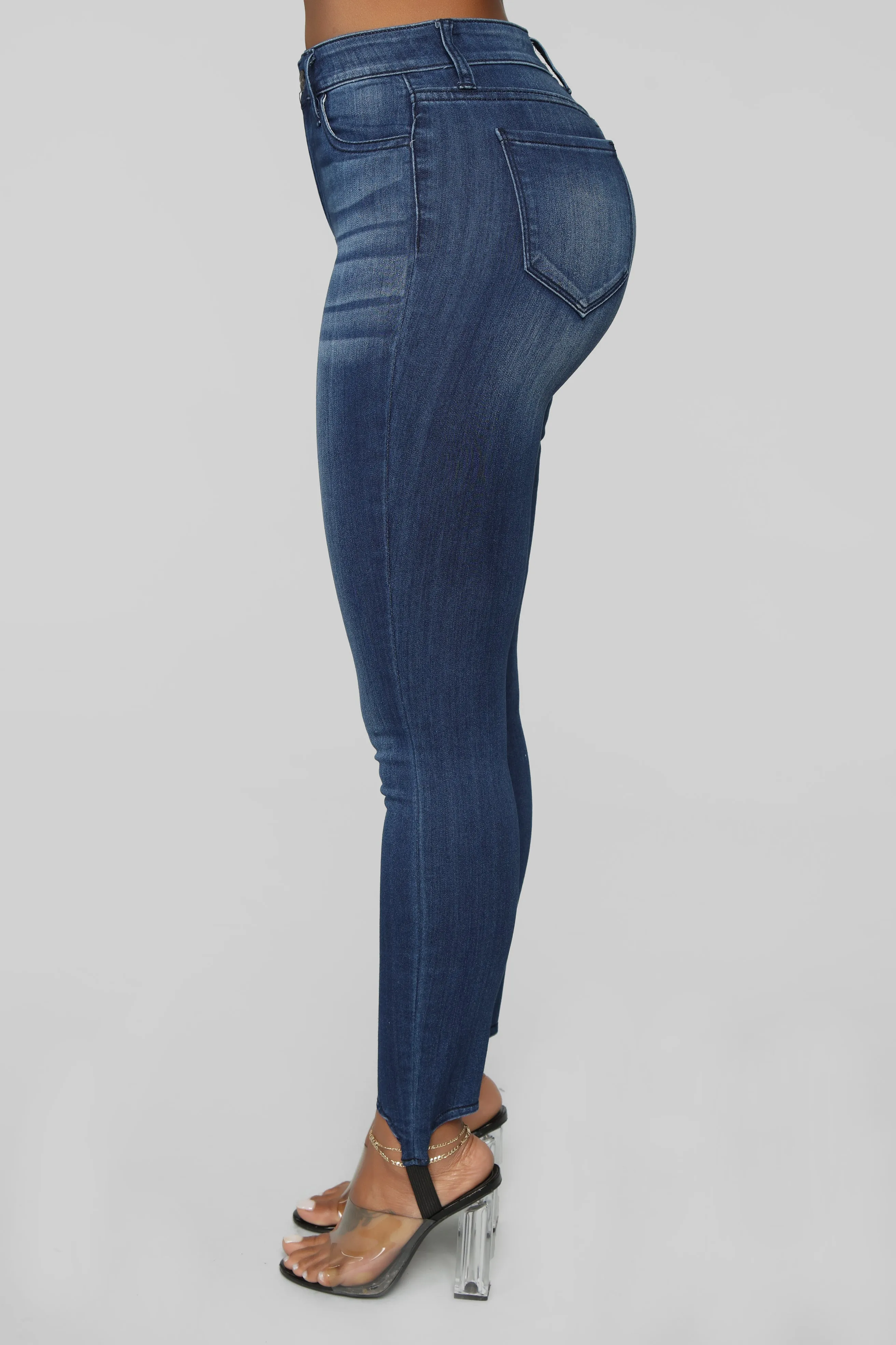 Back In The Saddle Stirrup Jeans - Dark Denim