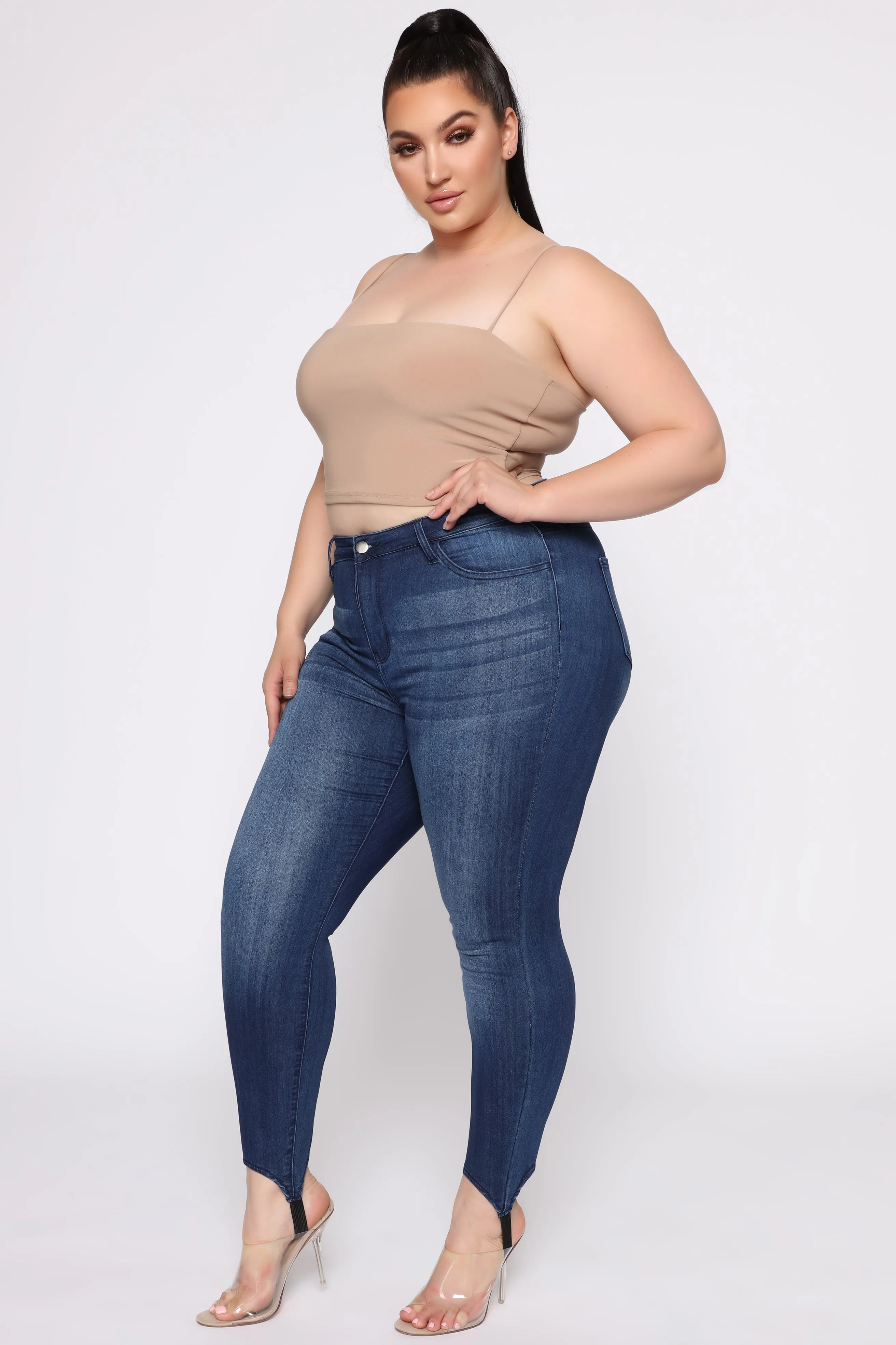 Back In The Saddle Stirrup Jeans - Dark Denim
