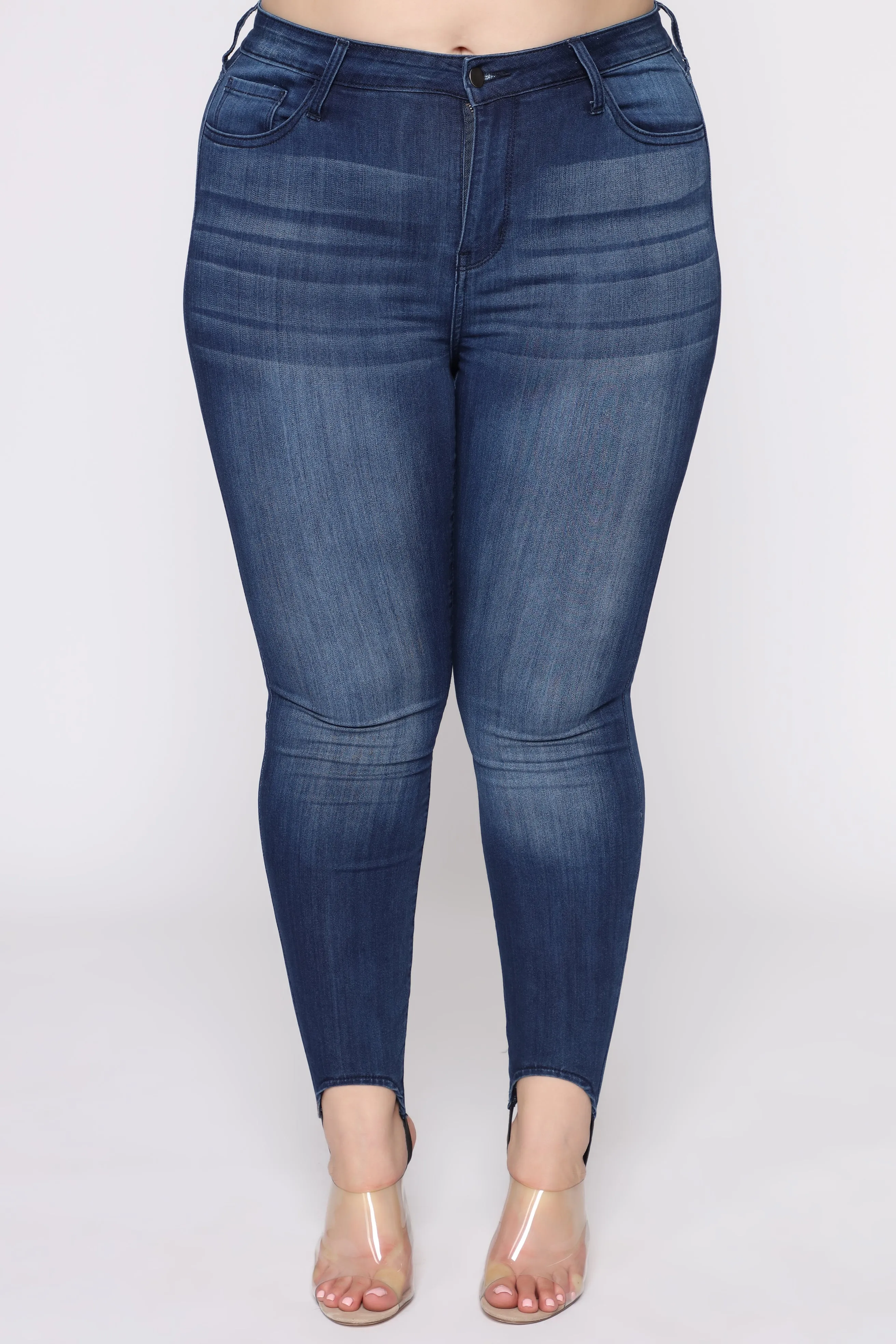 Back In The Saddle Stirrup Jeans - Dark Denim