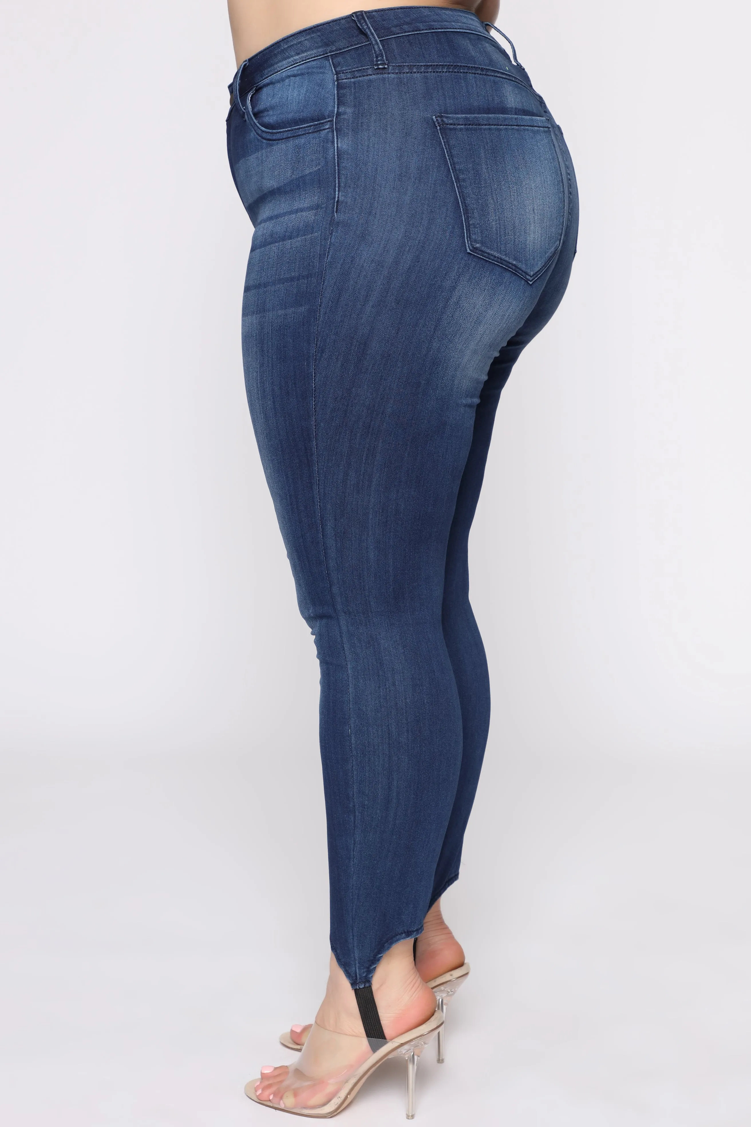 Back In The Saddle Stirrup Jeans - Dark Denim