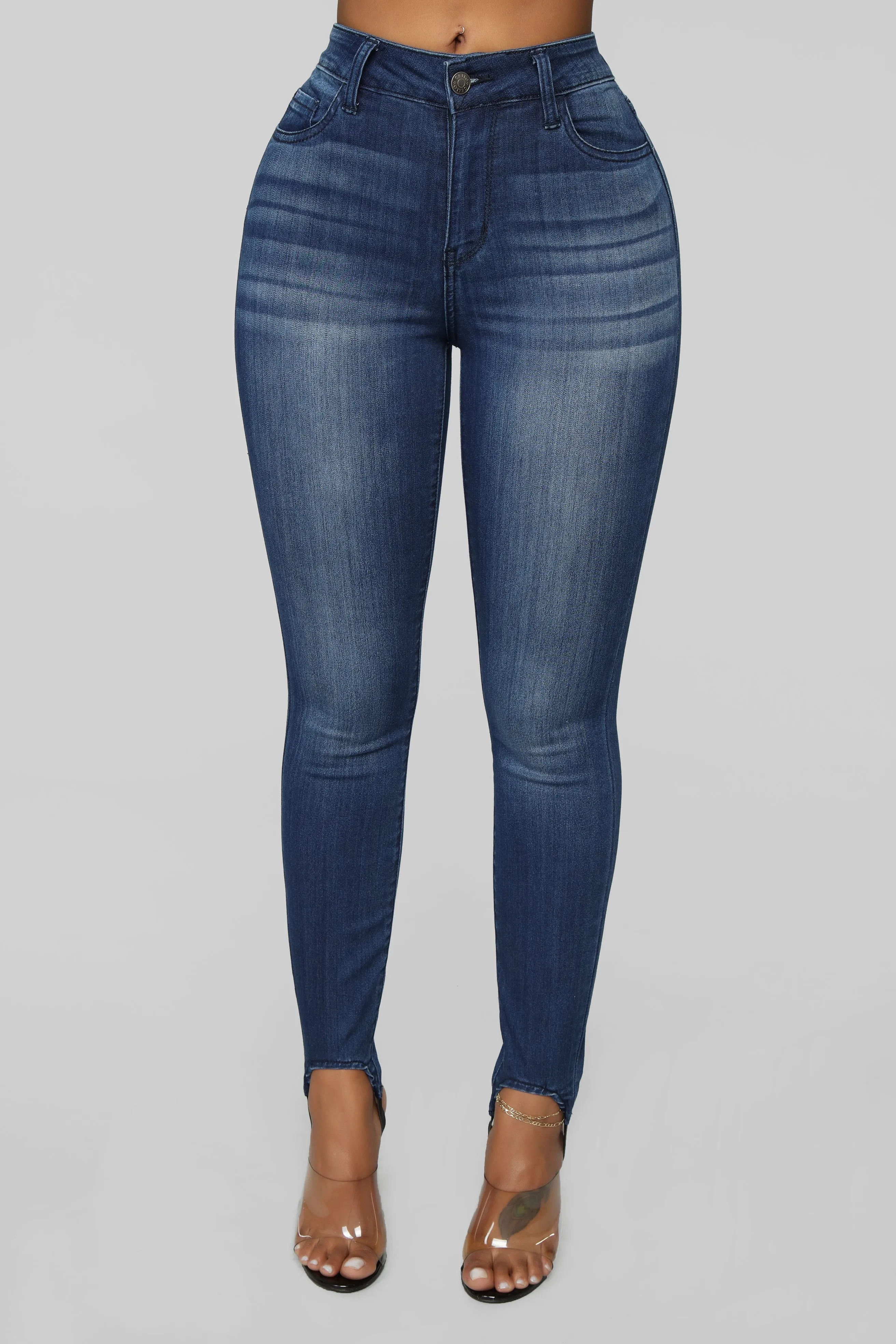 Back In The Saddle Stirrup Jeans - Dark Denim