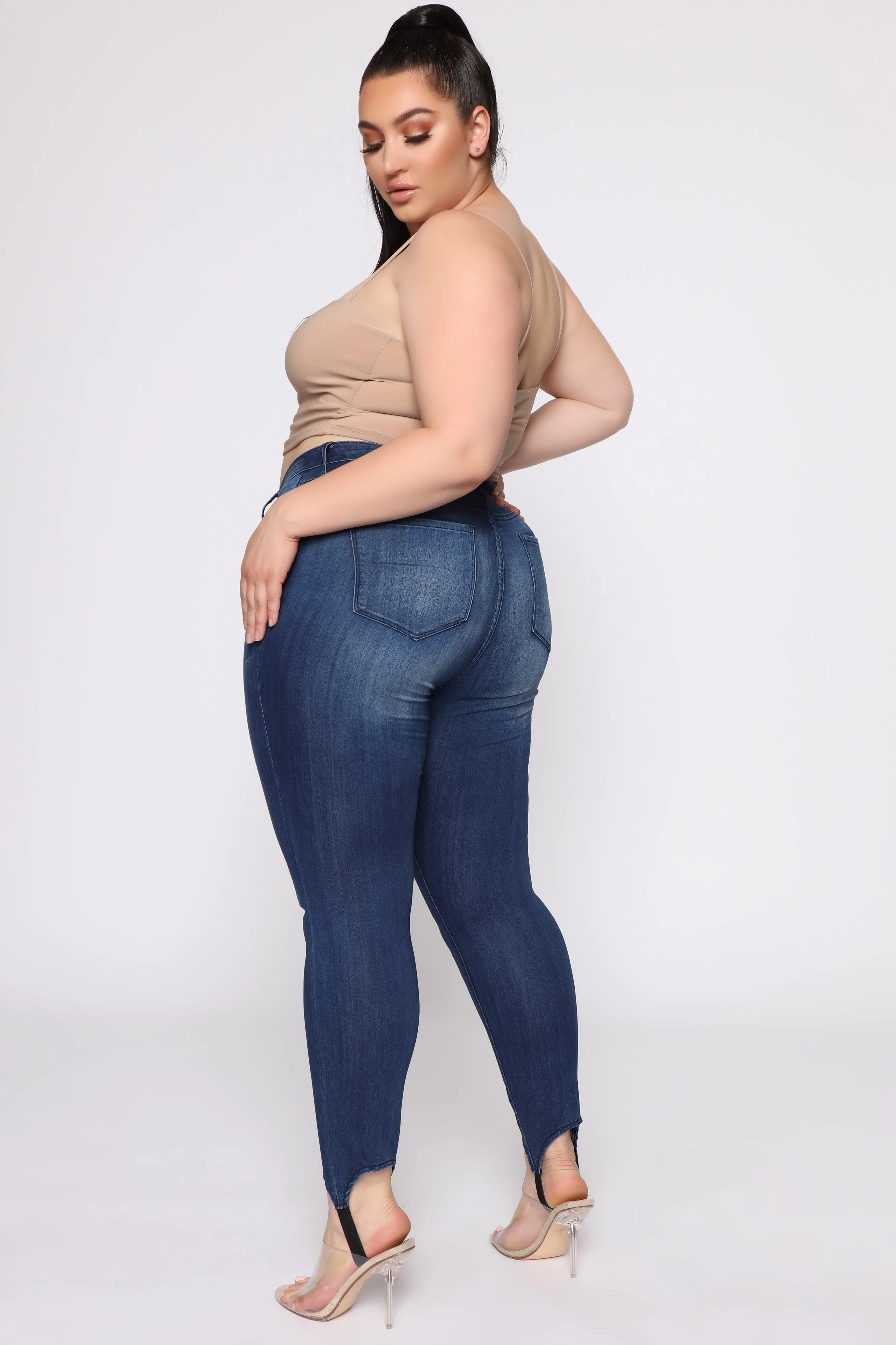 Back In The Saddle Stirrup Jeans - Dark Denim