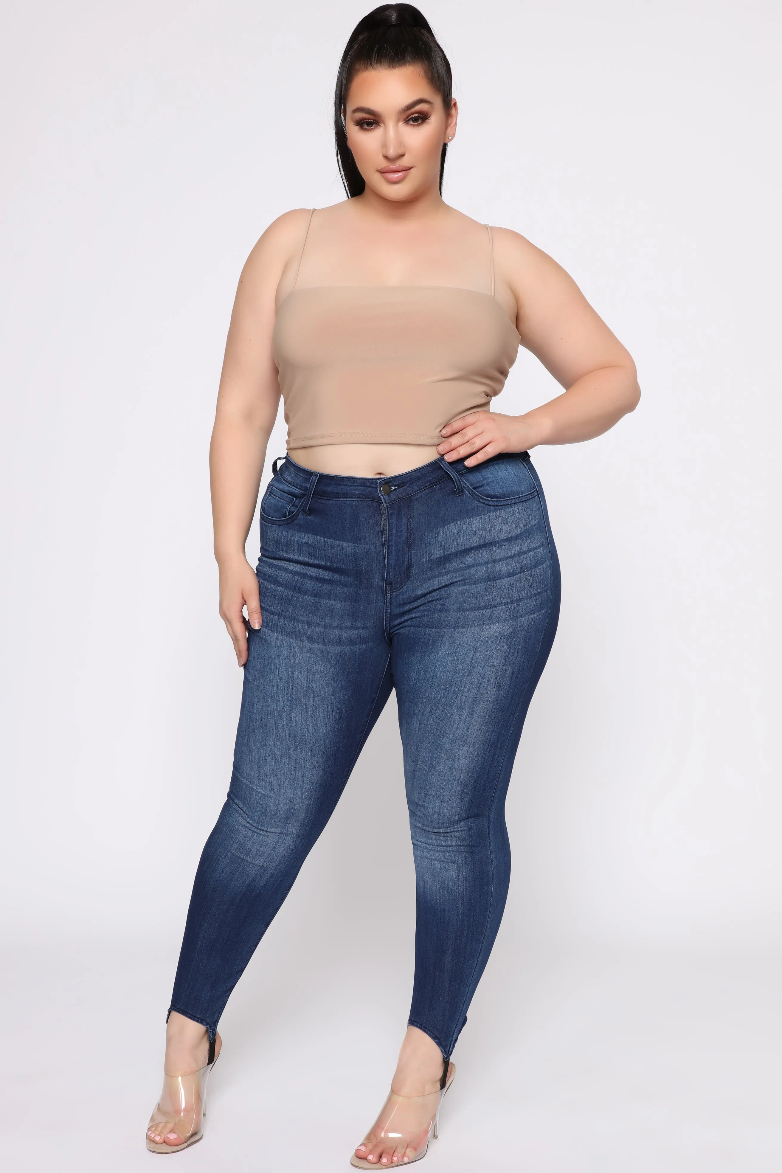 Back In The Saddle Stirrup Jeans - Dark Denim