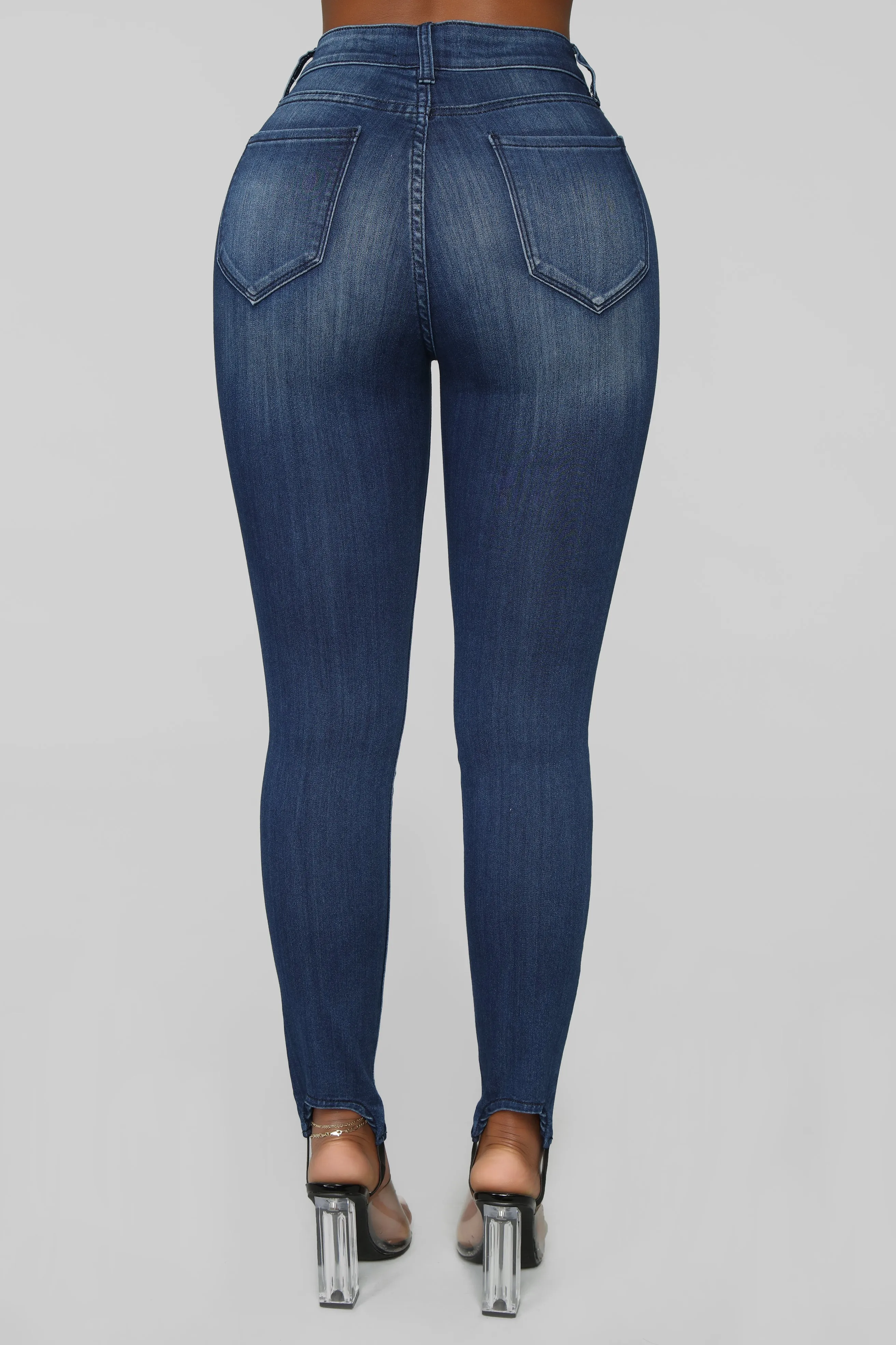 Back In The Saddle Stirrup Jeans - Dark Denim
