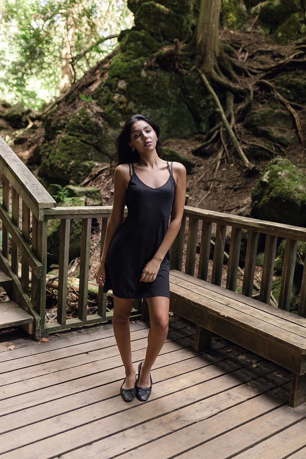 Bamboo Basic Black Dress