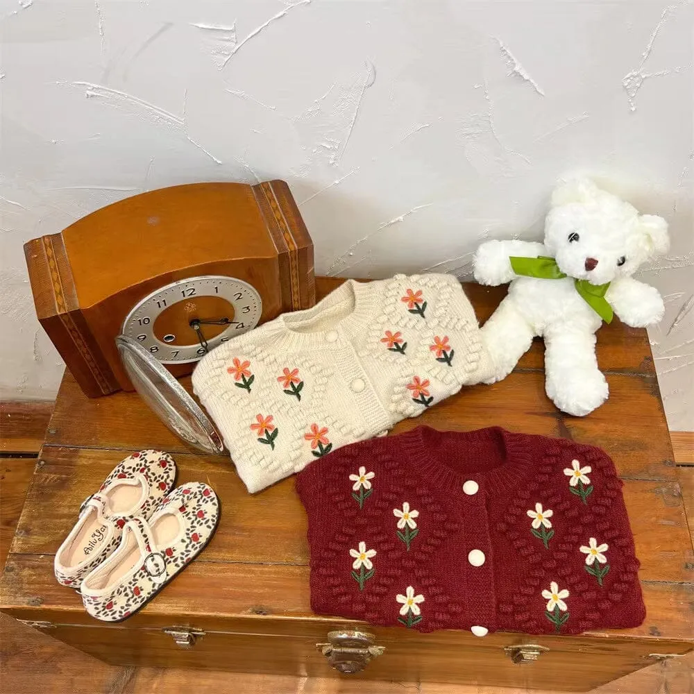 Ella Flower Knitted Cardigan