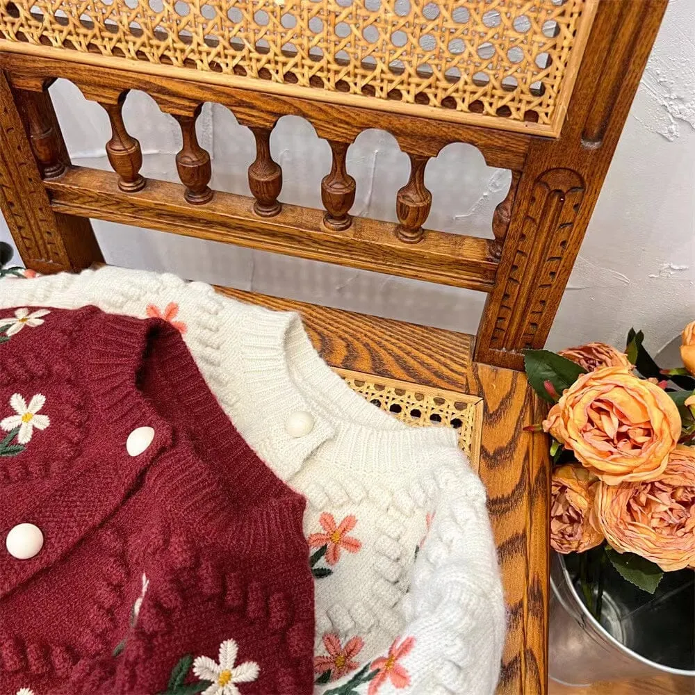 Ella Flower Knitted Cardigan