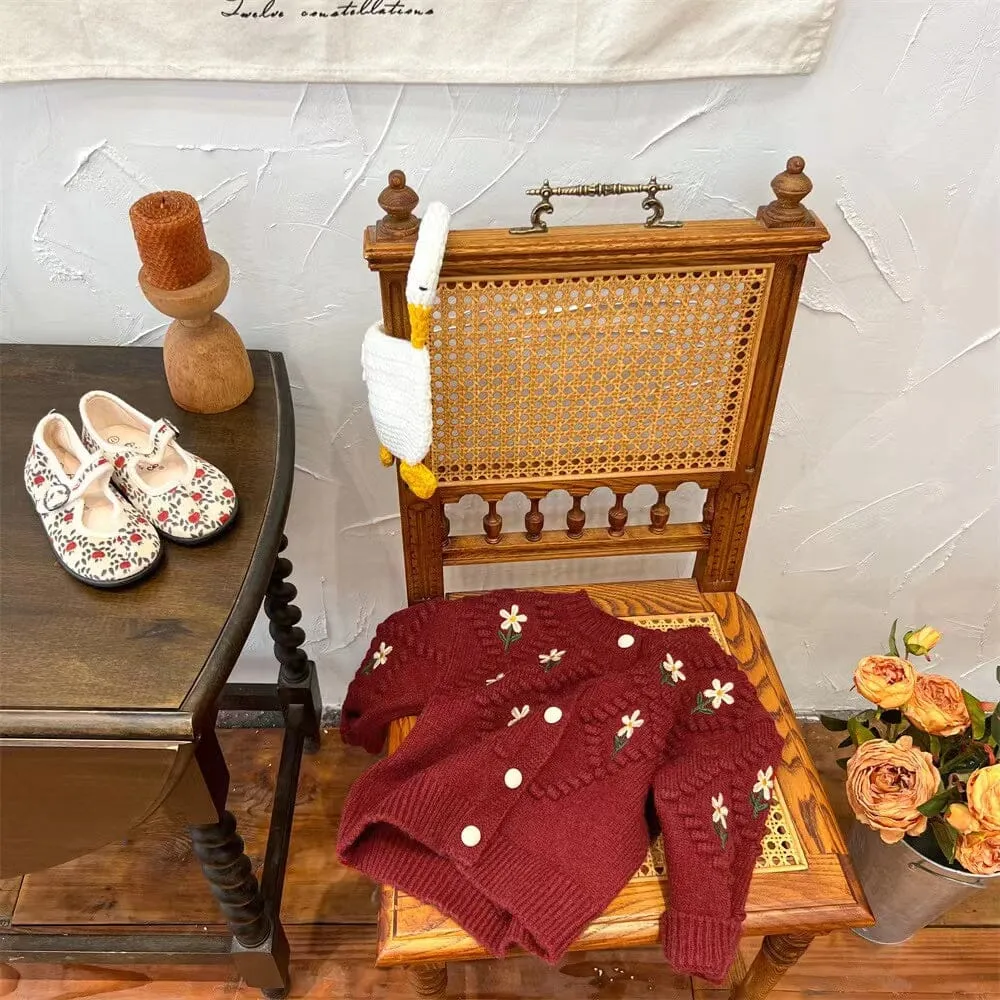 Ella Flower Knitted Cardigan