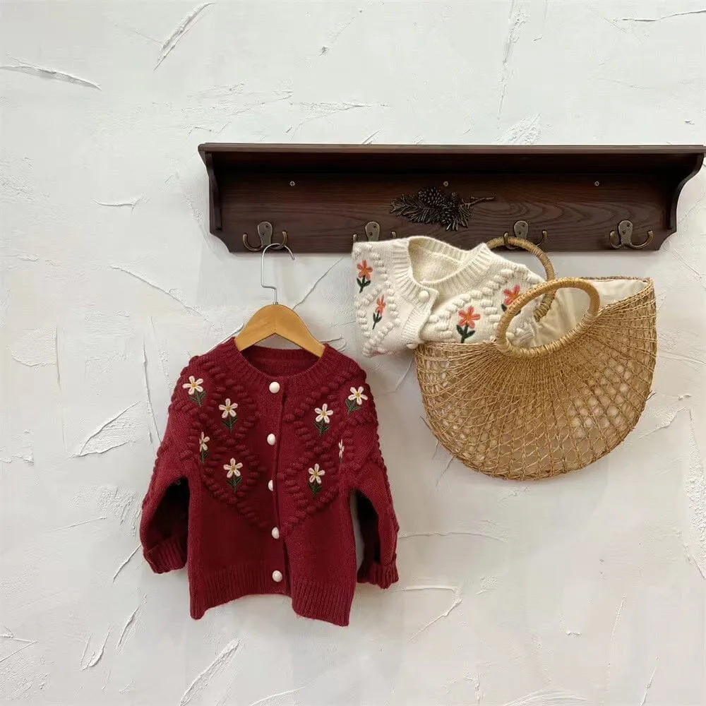 Ella Flower Knitted Cardigan