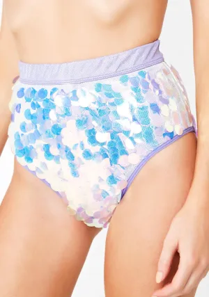 Galactic Sunshine Sequin Booty Shorts