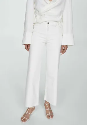 High rise culotte jeans