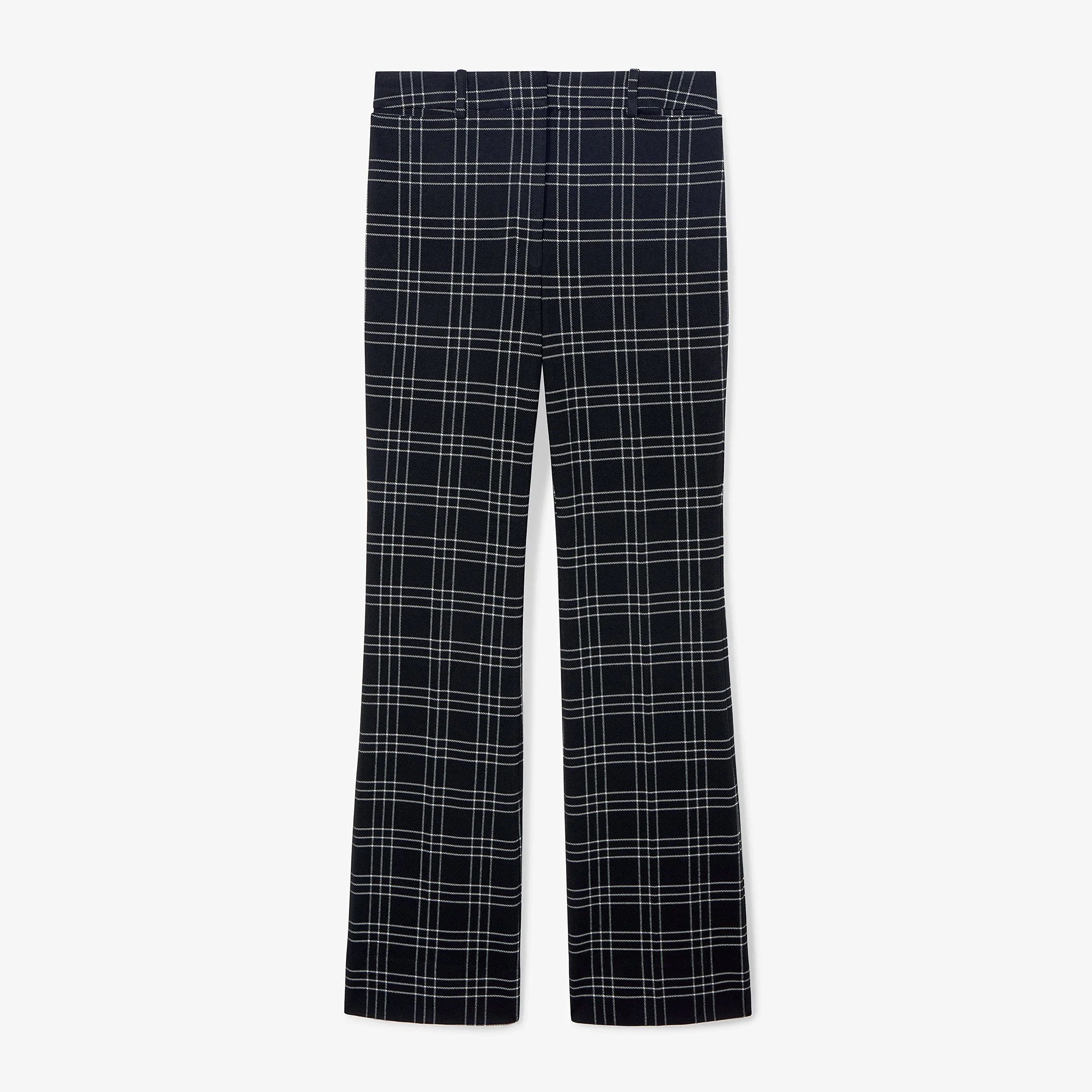 Horton Flare Trouser - Knit Suiting :: Plaid