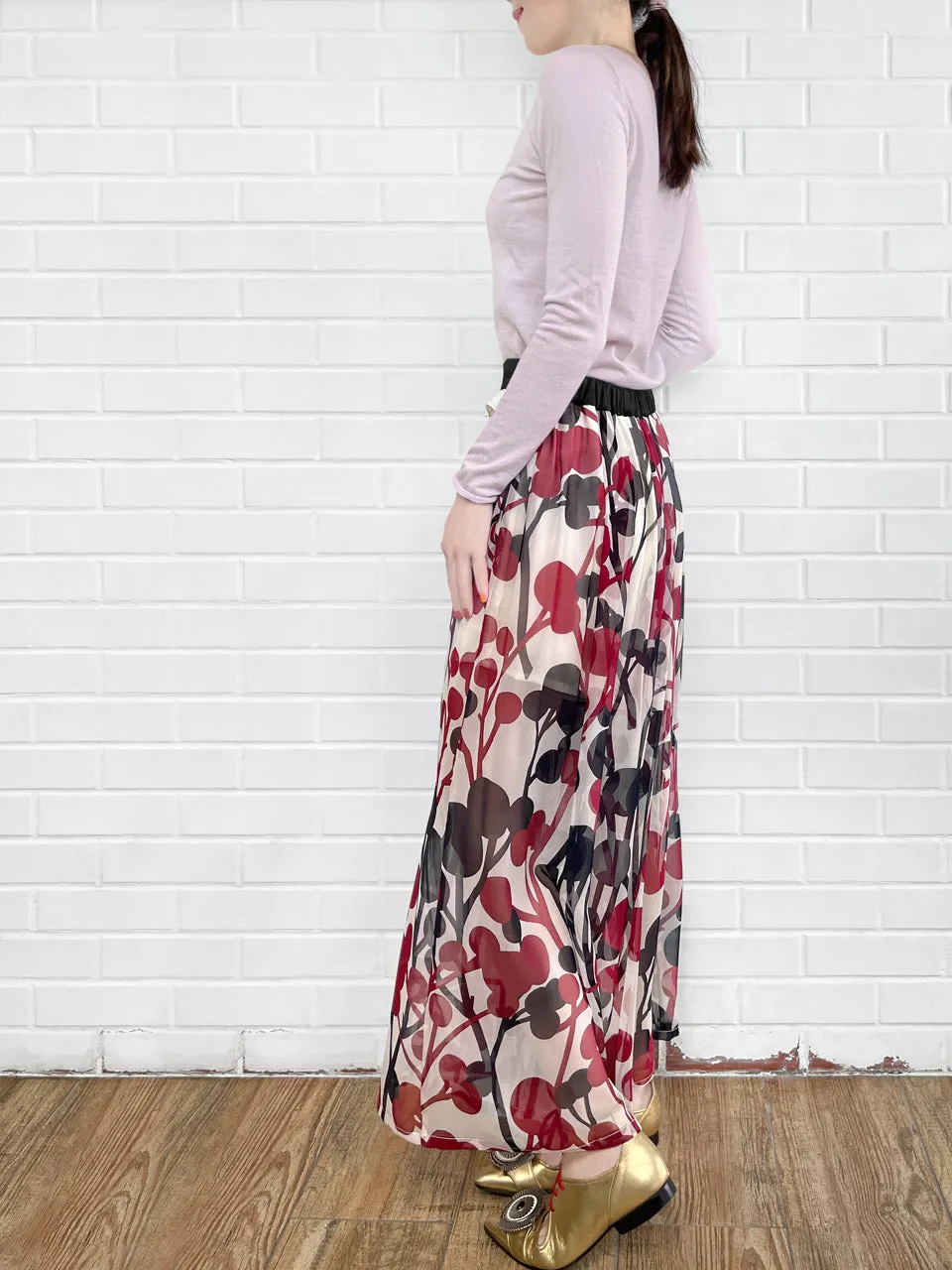 Lilac Pink Contrast Trim Merino Wool Jumper