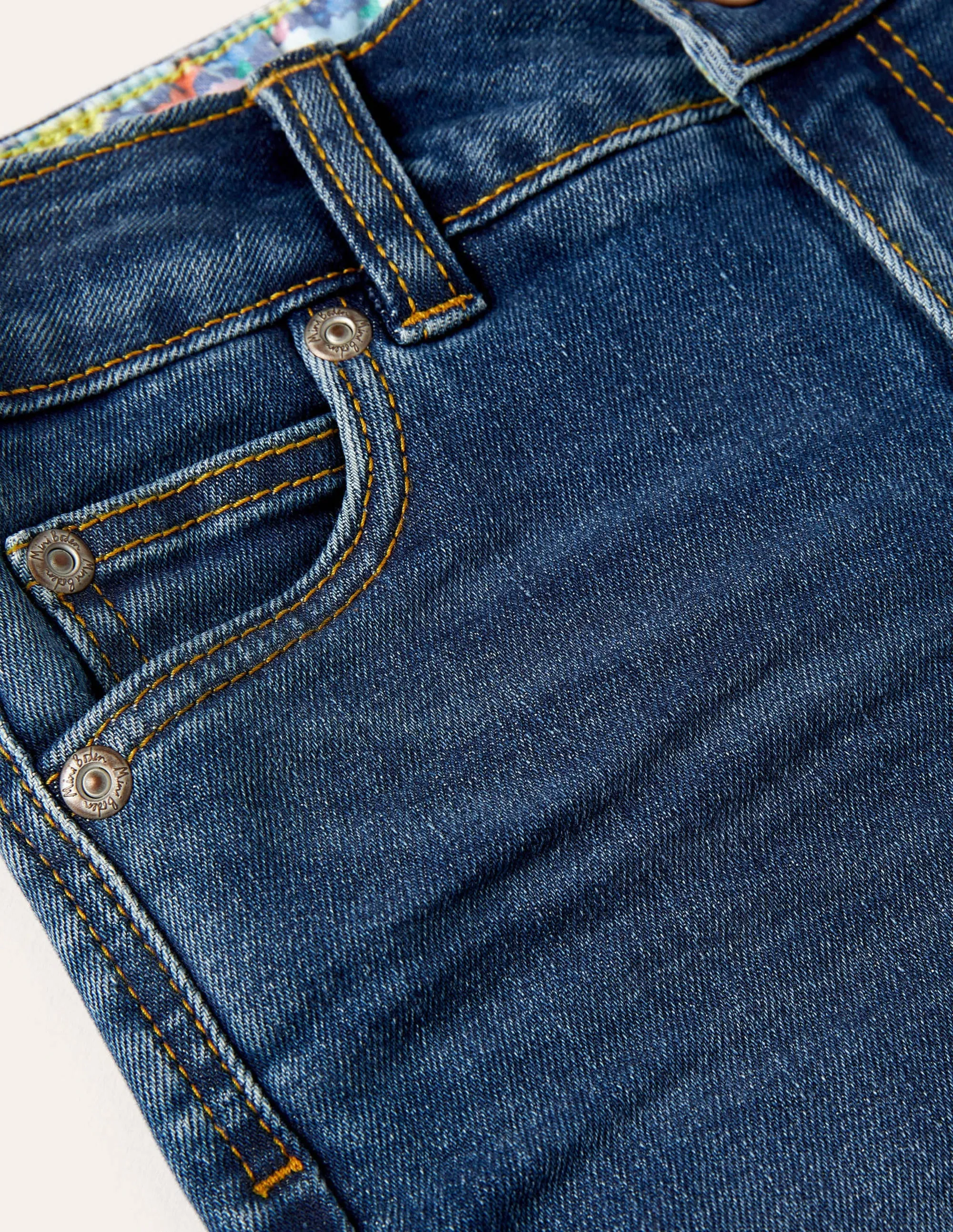 Long Denim Shorts-Mid Vintage