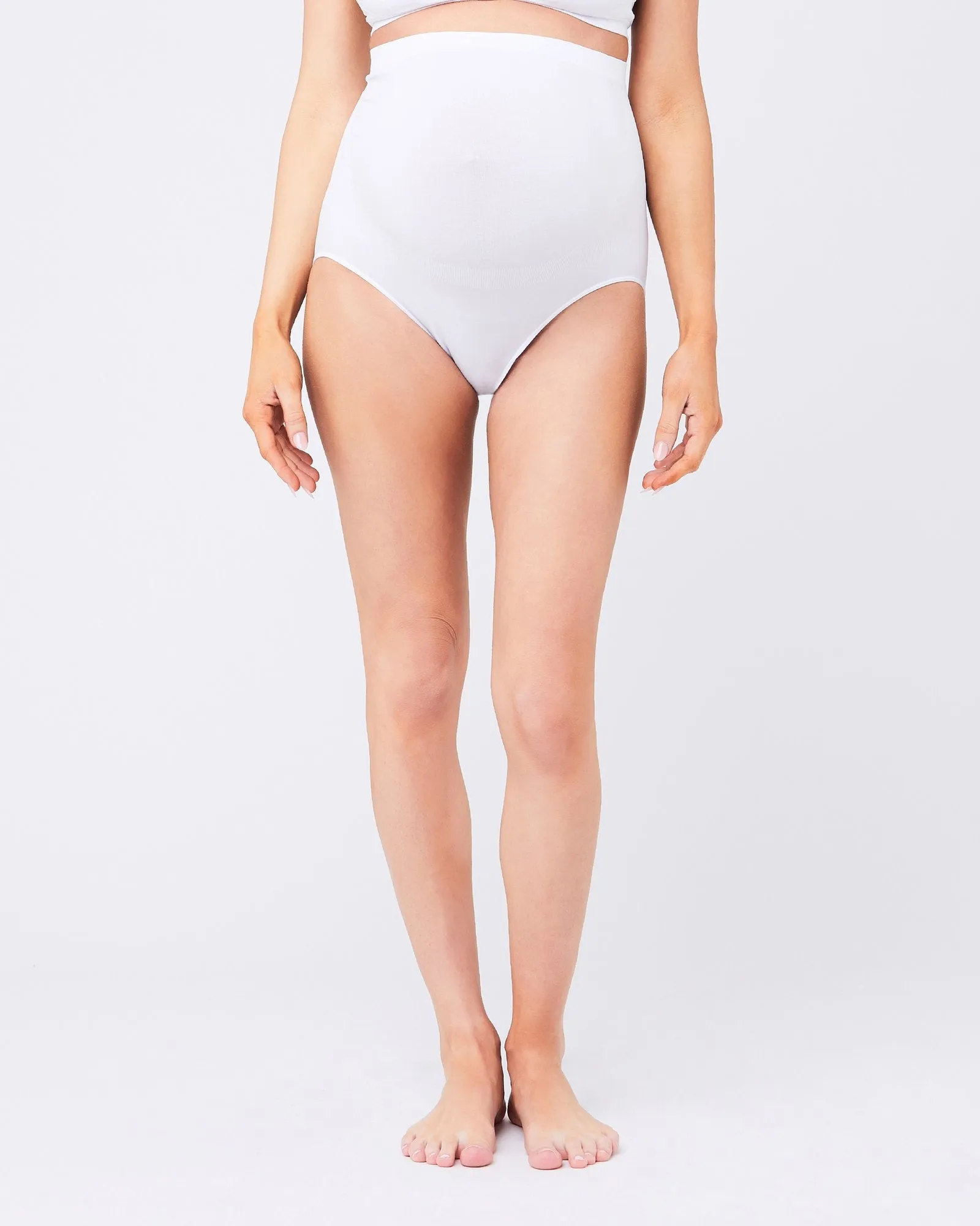 Maternity Seamless Brief - Black & Natural