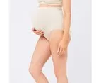 Maternity Seamless Brief - Black & Natural