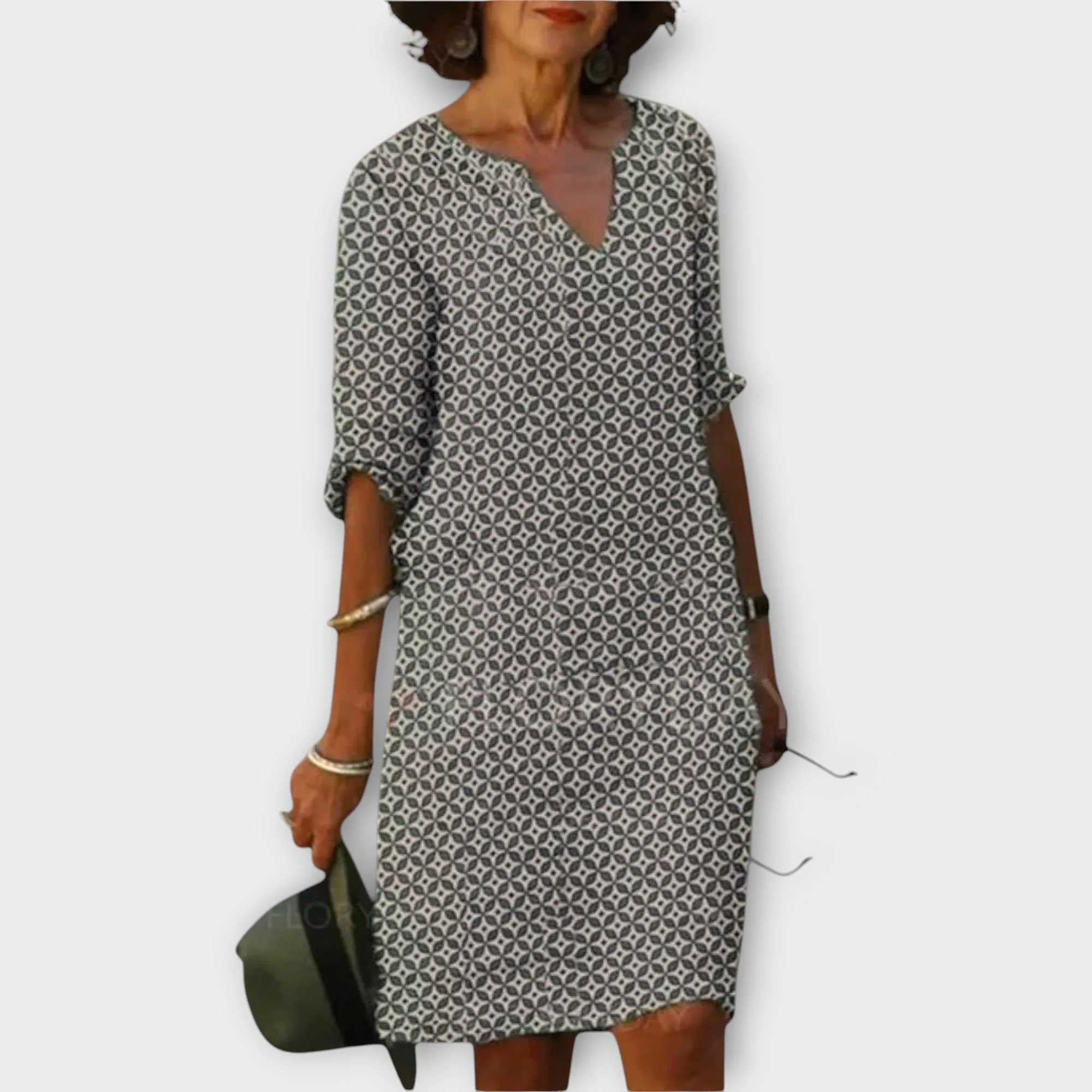 Mira Patterned Casual Dress