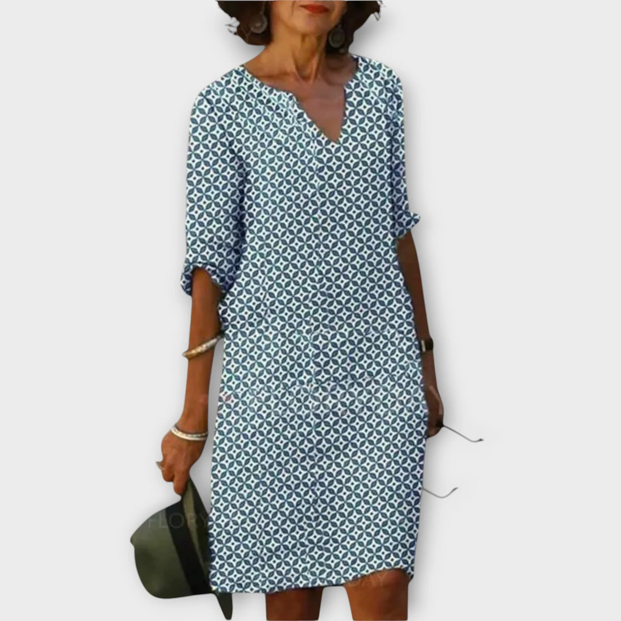 Mira Patterned Casual Dress