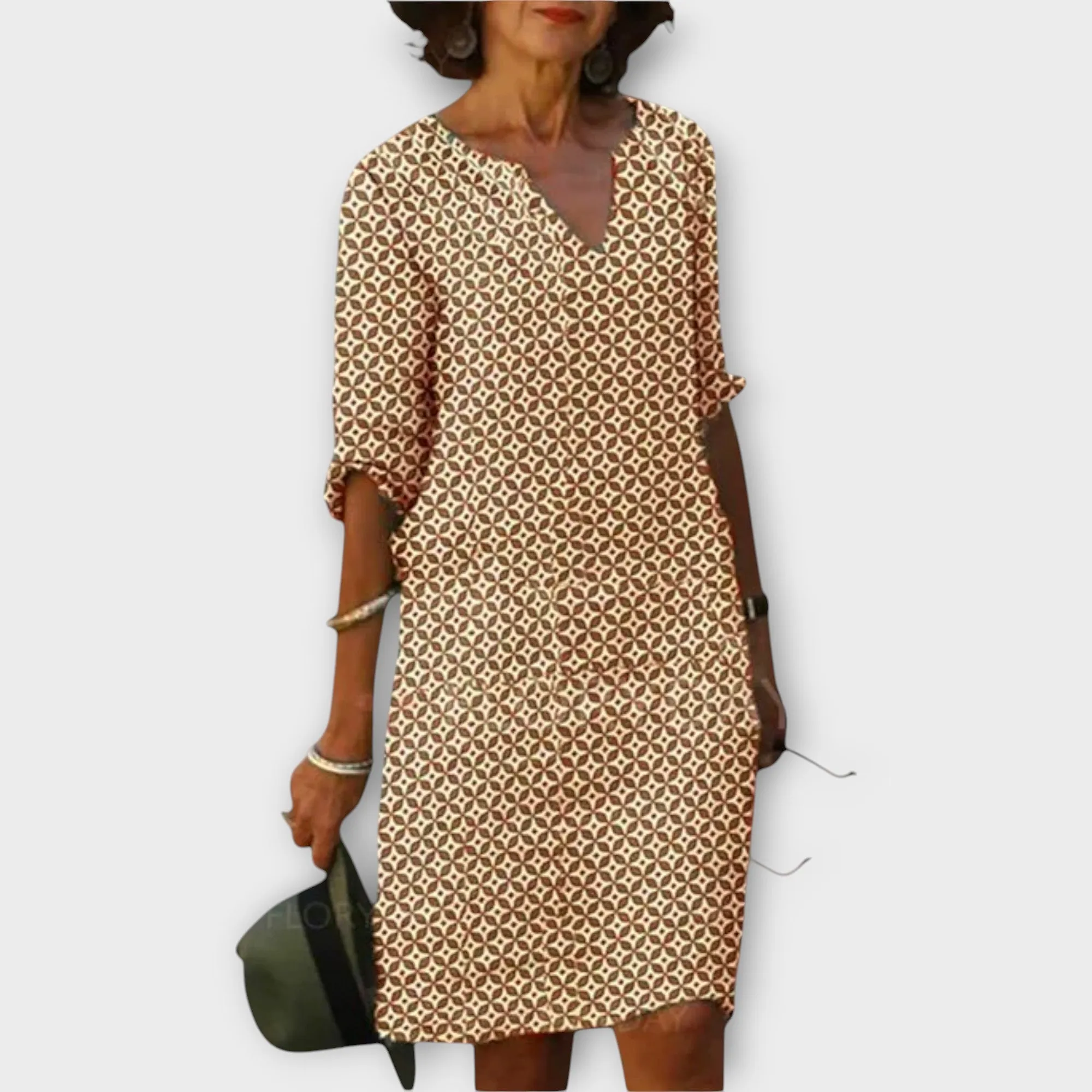 Mira Patterned Casual Dress