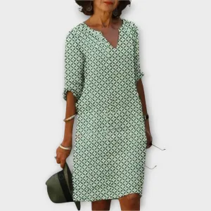 Mira Patterned Casual Dress
