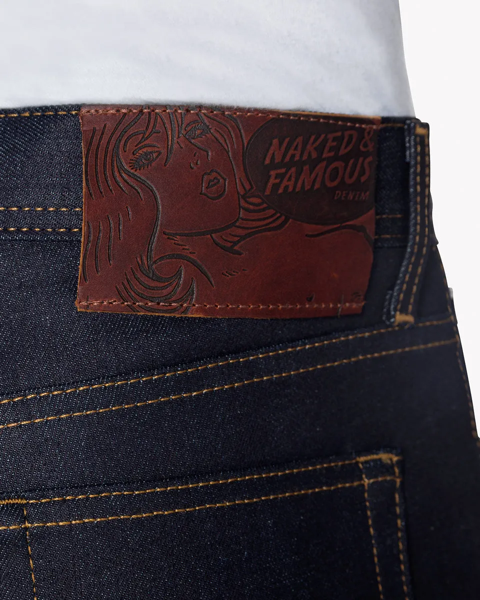 Naked & Famous Denim Weird Guy Regular Tapered Mens Jeans - Nightshade Stretch Selvedge