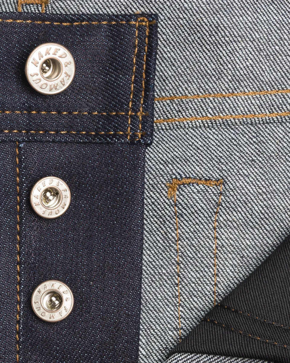 Naked & Famous Denim Weird Guy Regular Tapered Mens Jeans - Nightshade Stretch Selvedge