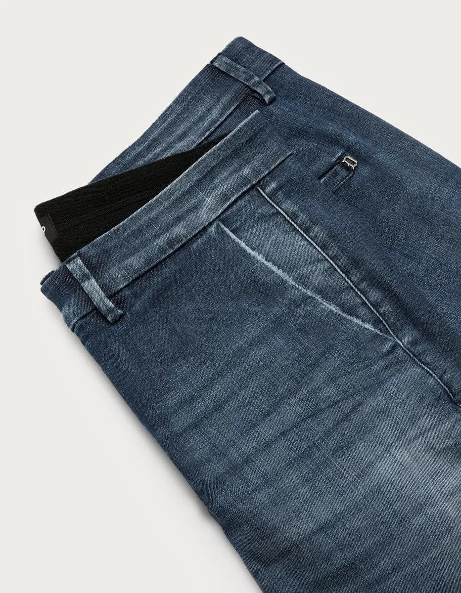 Pantaloni pablo regular in denim stretch