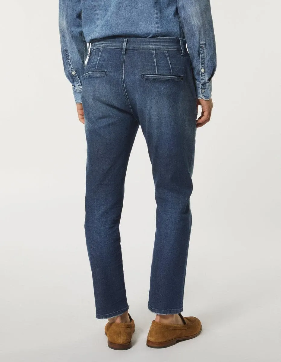 Pantaloni pablo regular in denim stretch