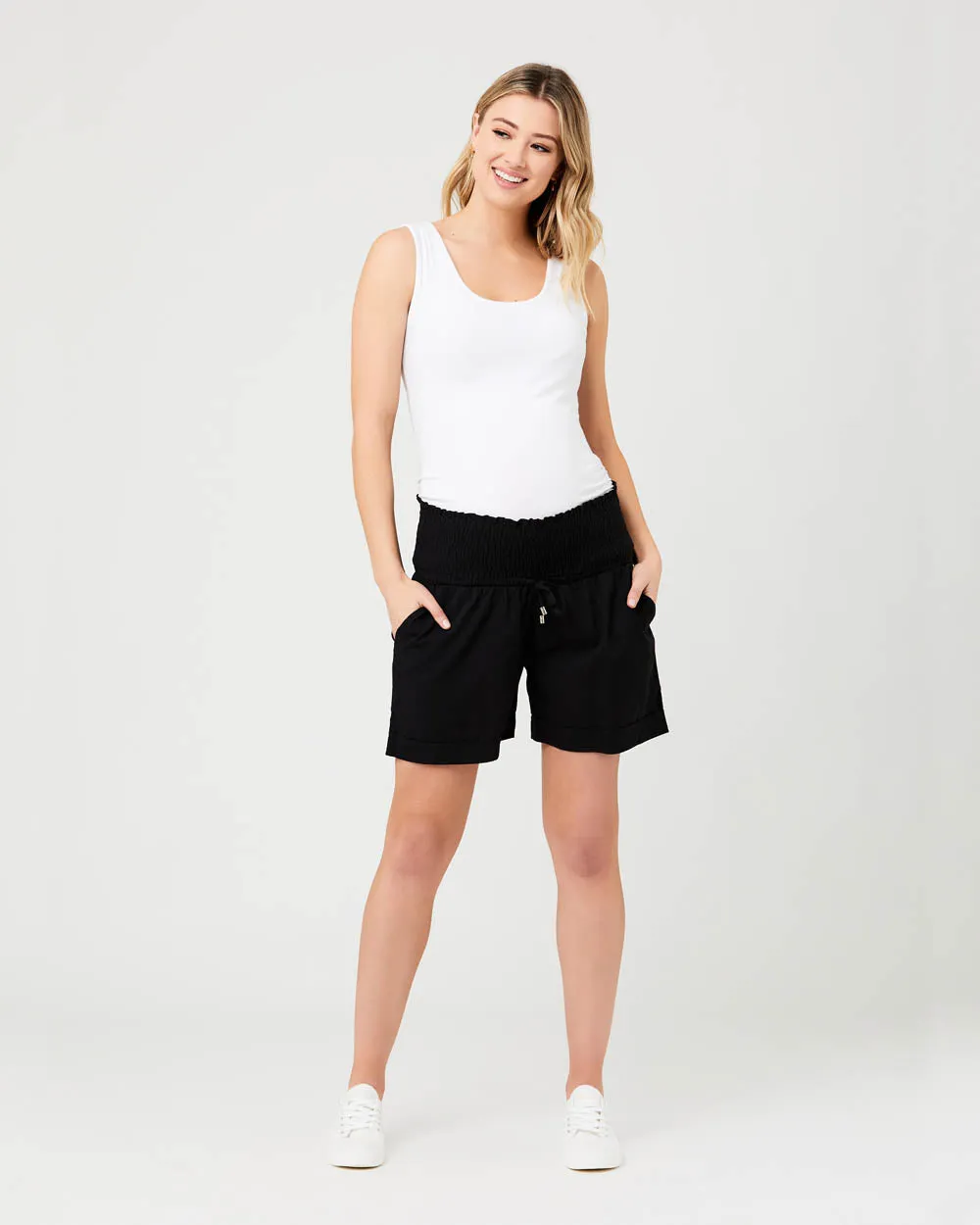 'Philly' Maternity Shorts - Black