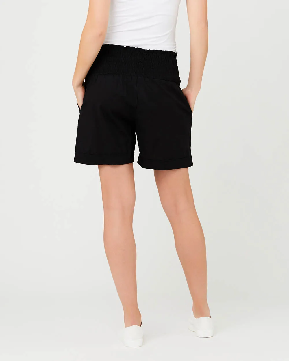 'Philly' Maternity Shorts - Black