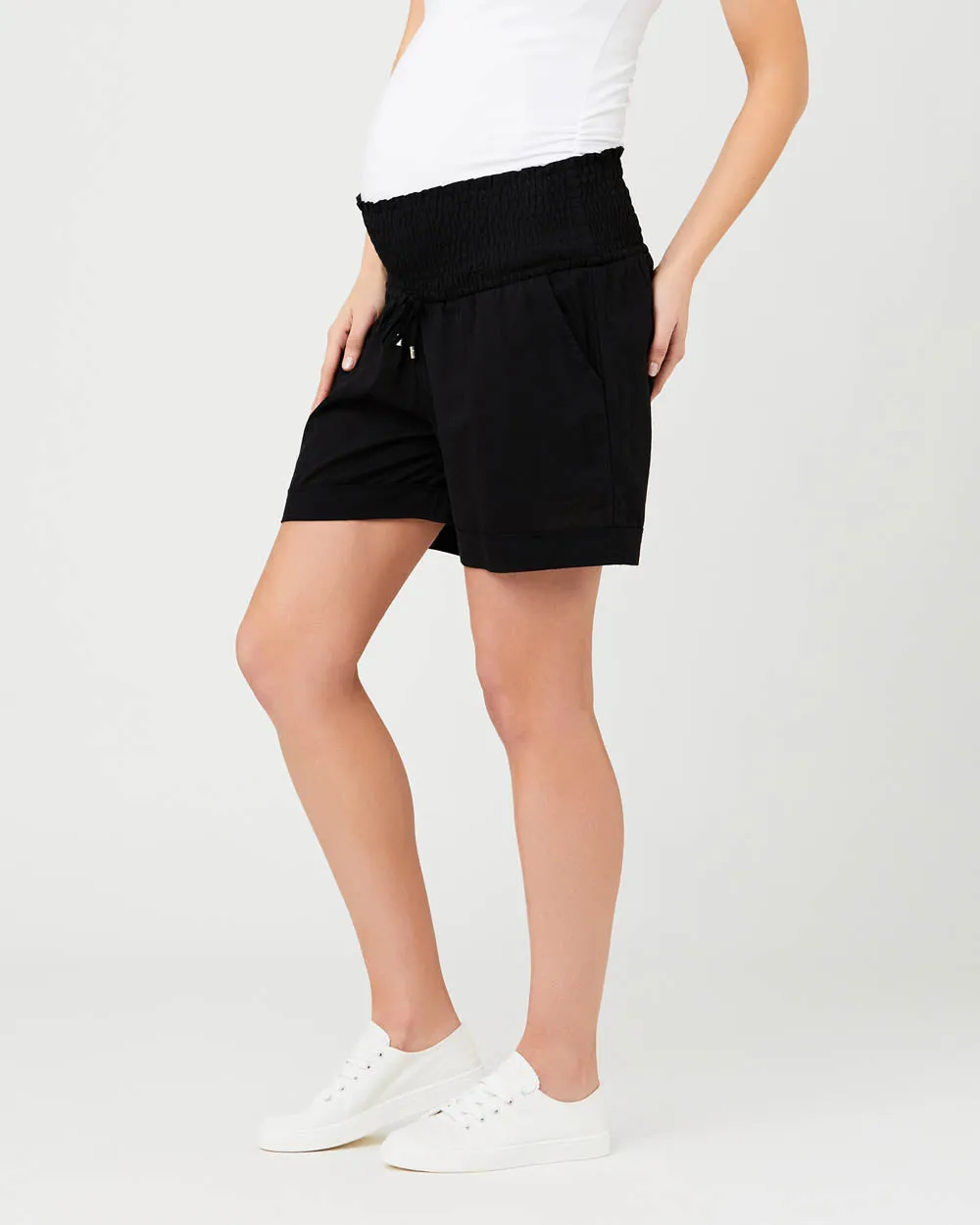 'Philly' Maternity Shorts - Black