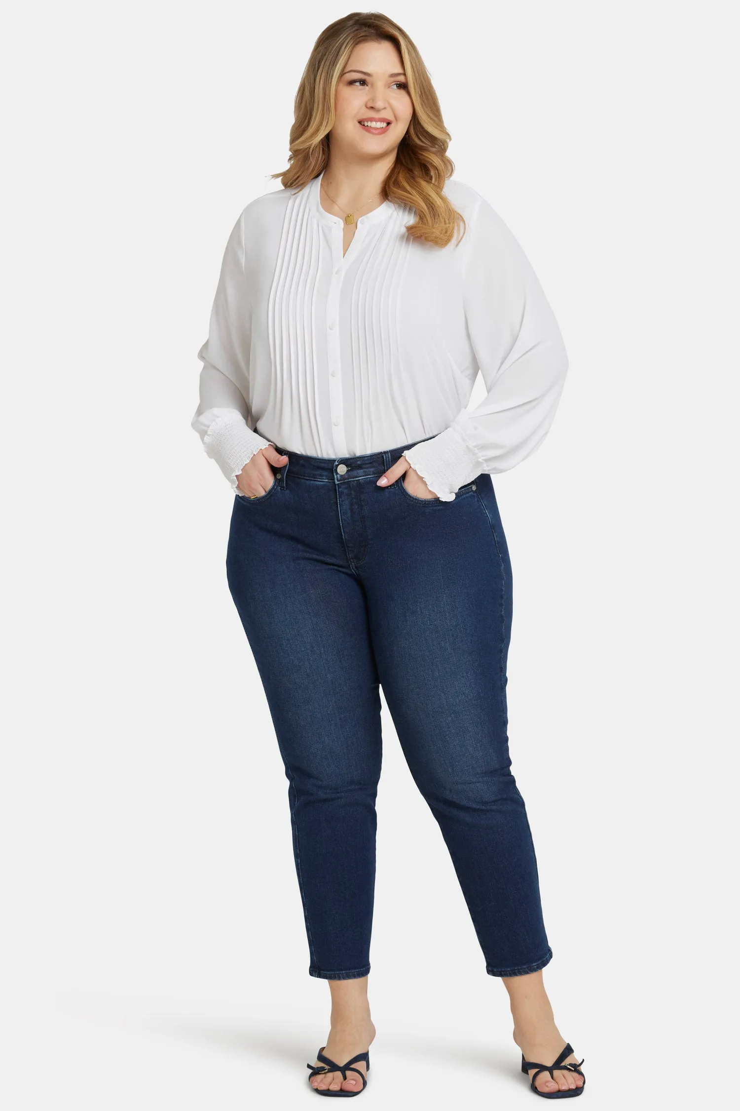 Sheri Slim Ankle Jeans In Plus Size - Marvelous