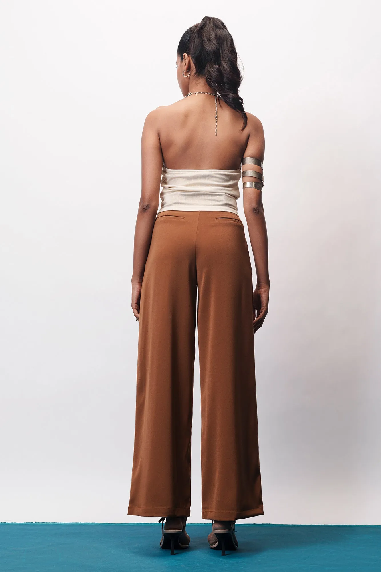 Toffee Brown Adjustable Korean Pants