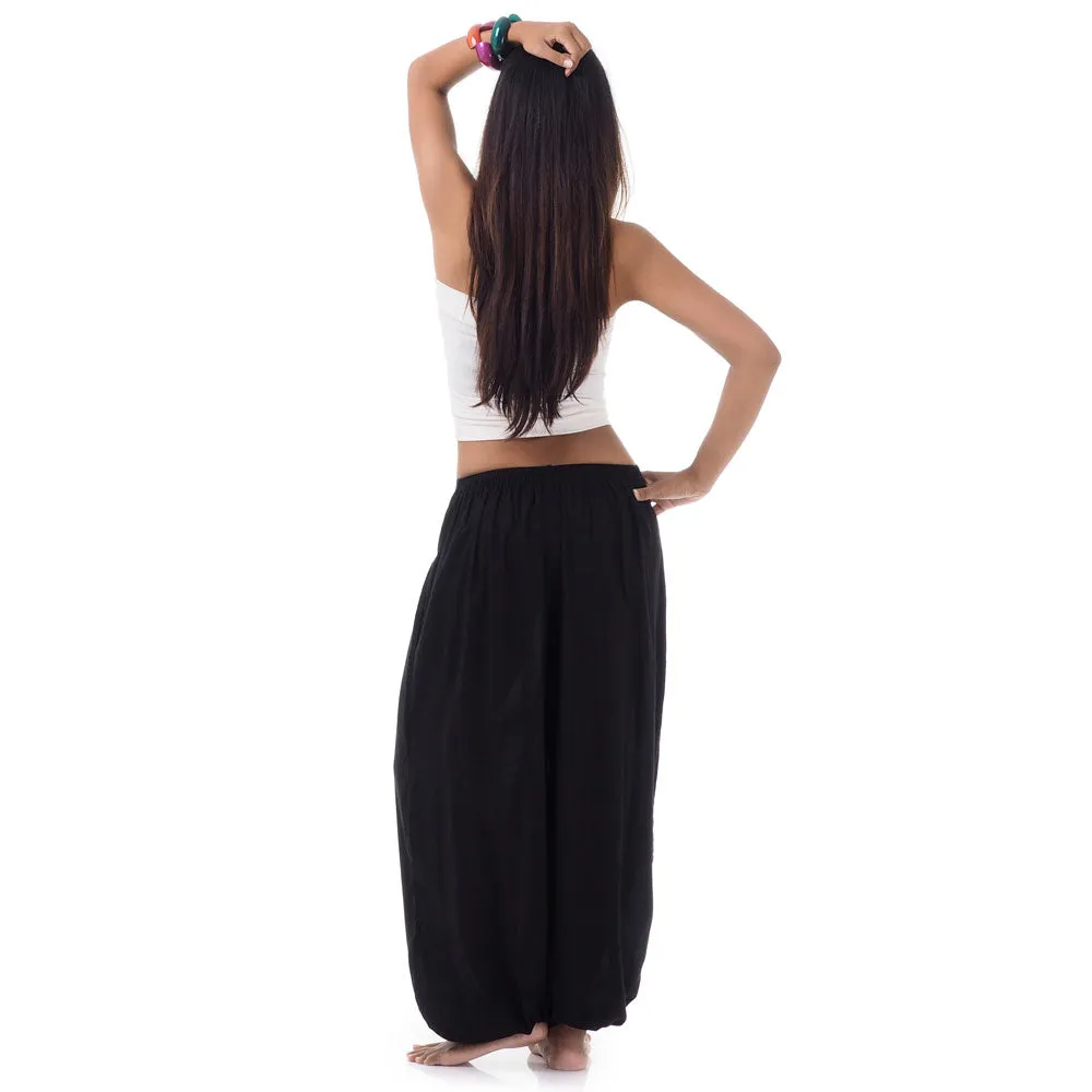 Women's Thai Harem Pants Elephant Gray